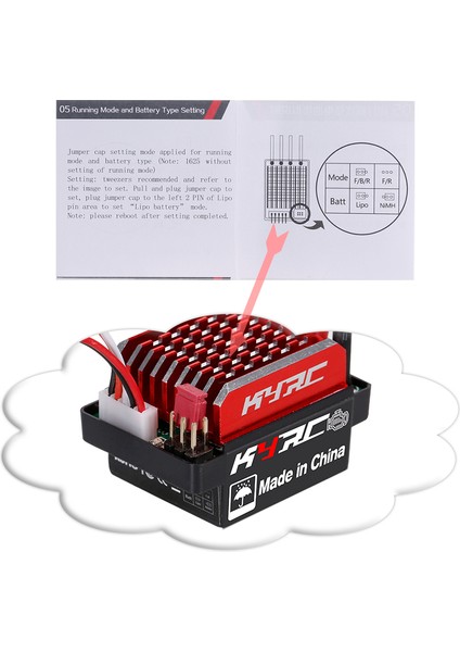 60A Esc Uzaktan Kumanda Araba Esc Fırçalı Elektrikli Hız Kontrol 6 V / 2A Bec Için Yedek 1/10 Trx - 4 Trx-6 D90 Hsp Redcat Rc 4WD Tamiya Eksenel SCX10 Hpı Dıy Araba (Yurt Dışından)