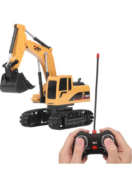 1/24 Elektrikli Ekskavatör Paletli Kablosuz Rc Mühendislik Aracı Beş Klı Plastik Tip (Yurt Dışından)