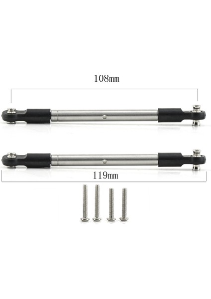 2 Adet Metal Ayak Bağlantıları Bağlantı Çubuğu Bağlantı 8997 Yedek Traxxas Maxx 2.0 Widemaxx 1/10 Uzaktan Kumanda Araba Yükseltme Parçaları (Yurt Dışından)