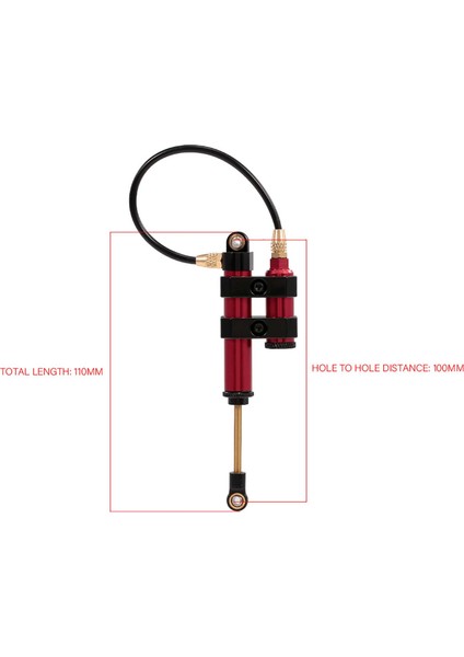2 Adet Iç Yay Negatif Basınç Amortisör 100MM Metal Traxxas Hsp Redcat RC4WD Tamiya Eksenel Wraith SCX10 D90 Hpı Rc Paletli (Yurt Dışından)