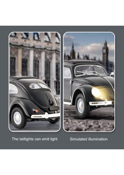 1:16 2.4 Ghz Uzaktan Kumanda Araba 4ch Tam Ölçekli Araba Oyuncak Arkadan Çekişli LED Yüksek Işın 1950 Modelleri Oyuncaklar, 2 Pil (Yurt Dışından)