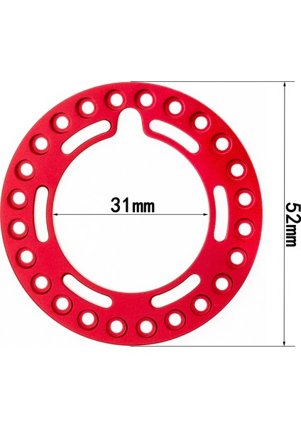 4 Adet Alüminyum 1.9 Inç Uzaktan Kumanda Beadlock 1/10 Uzaktan Kumanda Araba 1.9 Inç Jant (Yurt Dışından)