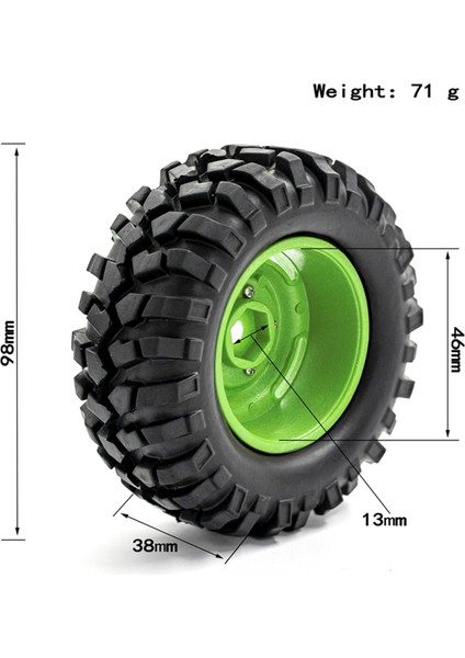 Rc Paletli Lastik Lastikler Rc Araba Lastikleri Jantlar Için Yedek 1/10 Traxxas Trx-4 Eksenel SCX10 90046 90047 CC10 Rc Araba (Yurt Dışından)