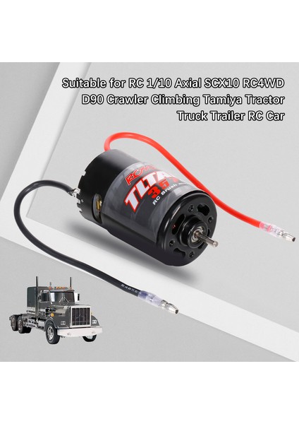 550 35T Fırçalı Motor Rc 1/10 Eksenel SCX10 RC4WD D90 Paletli Tırmanma Traktör Kamyon Römork Rc Araba (Yurt Dışından)