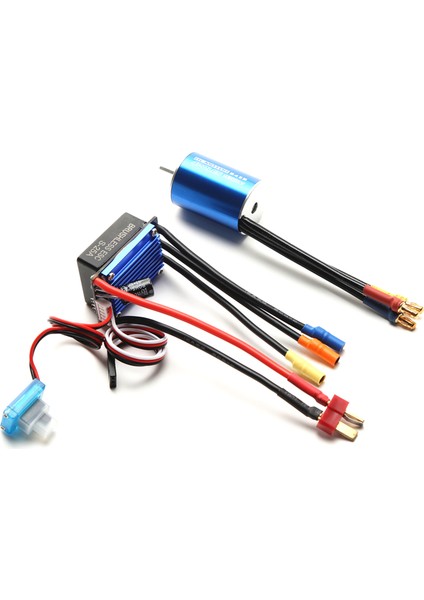 2435 3300KV Fırçasız Motor ve 25A Esc Için Yedek Hsp Wltoys 1/16 1/18 Uzaktan Kumandalı Kamyon Araba (Yurt Dışından)
