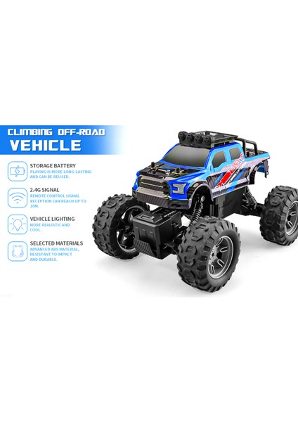 Uzaktan Kumandalı Kamyon Uzaktan Kumanda Araba Off-Road Araba 4WD 2.4 Ghz Tırmanma Araba Tüm Arazi Için (Yurt Dışından)