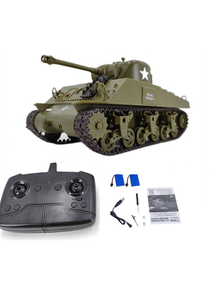 Uzaktan Kumandalı Tank 1: 30 2.4 Ghz Uzaktan Kumanda Battletank Araba ile 320 ° Dönebilen Taret Kızılötesi Savaş Sistemi Simüle Ses ve Aydınlatma 2 Pil (Yurt Dışından)