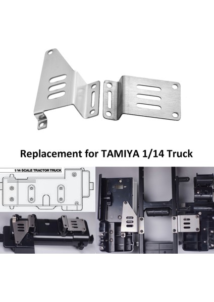 Simülasyon Pil Kutusu Adaptör Braketi Değiştirme Tamiya 1/14 Uzaktan Kumandalı Kamyon Römork Damperli Yedek Scania Benz Man Volvo Araba Dıy Parçaları (Yurt Dışından) indirimleri