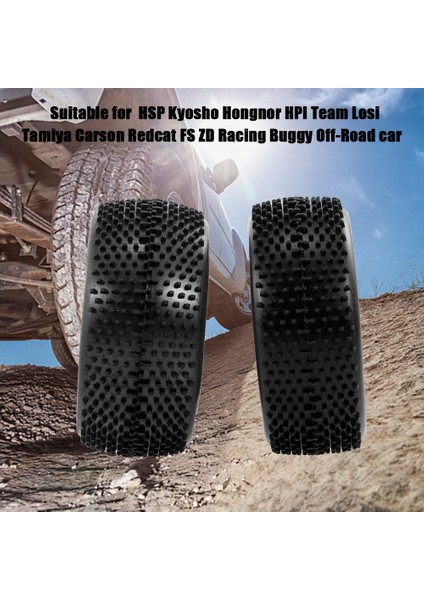 4 Adet Ön ve Arka Lastik Jant ile 1/10 Hsp Hpı Tamiya Carson Redcat Zd Yarış Buggy Off-Road Araba (Yurt Dışından)