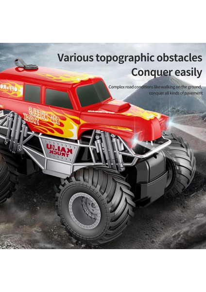 Uzaktan Kumanda Araba, 1: 16 Uzaktan Kumanda Sprey Okul Otobüsü LED Işıkları ile Simüle Off-Road Araç Oyuncak Çocuklar Için Erkek (Yurt Dışından)