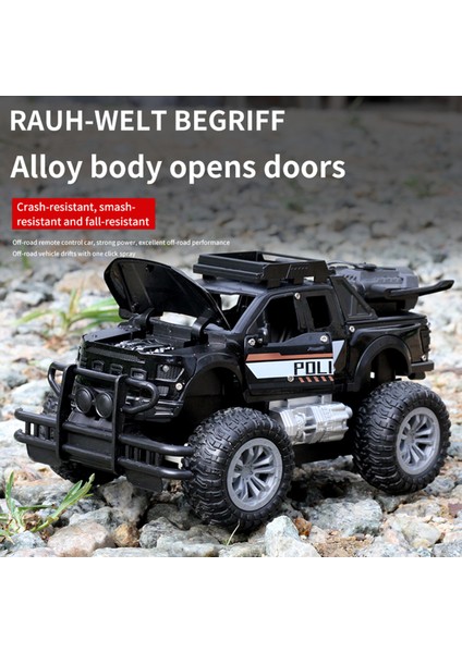 Uzaktan Kumanda Araba, 1: 18 Ölçekli Tüm Arazi Uzaktan Kumanda Araba, Şarj Edilebilir Elektrikli Off-Road Araç ile LED Farlar, Araba Oyuncak Hediyeler Için Erkek Kız Çocuklar (Yurt Dışından)