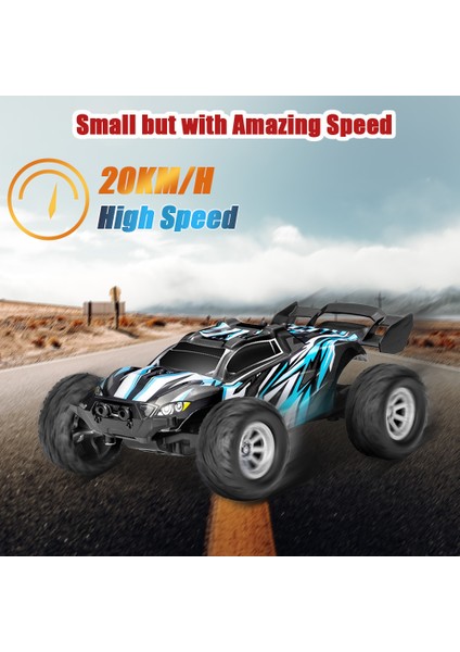 S658 Rc Arabalar Mini Uzaktan Kumanda Araba Çocuklar Için 2.4 Ghz 1:32 Rc Araba ile LED Işık 20 Km / Saat Yüksek Hızlı Yarış Araba ile 2 Pil (Yurt Dışından)