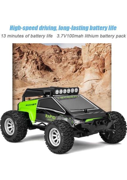 S658 Rc Arabalar Mini Uzaktan Kumanda Araba Çocuklar Için 2.4 Ghz 1:32 Rc Araba ile LED Işık 20 Km / Saat Yüksek Hızlı Yarış Araba ile 2 Pil (Yurt Dışından)