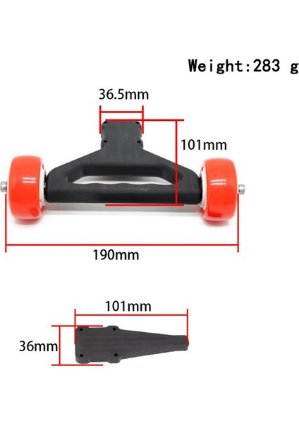 Naylon Çift Tekerlek Wheelie Yükseltme Kafa Çubuğu Değiştirme Için 1/5 Arrma 8s Kraton / Outcast Uzaktan Kumandalı Kamyon Araba Güncelleme Parçaları Aksesuarları (Yurt Dışından)