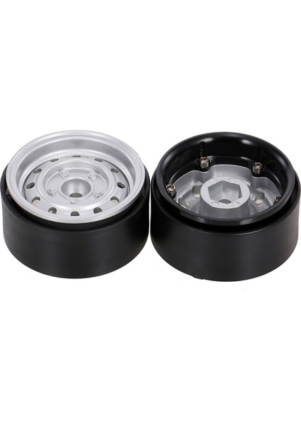 2 Adet Metal 1.9 Inç Tekerlek Göbeği Jant Beadlock 1/10 Rc Paletli Araba ile Uyumlu Trx4 SCX10 RC4WD Hsp Redcat Traxxas Tamiya Hpı Eksenel Dıy Yedek (Yurt Dışından)