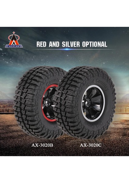 4 Adet Austar AX-3020B 1.9 Inç 103MM 1/10 Ölçekli Lastikler Jant 1/10 D90 SCX10 CC01 Rc Kaya Paleti (Yurt Dışından)