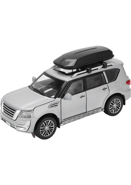 1/32 Suv Araba Modeli Alaşımlı Döküm Geri Çekilebilir Araç Oyuncakları Ses ve Işık ile Erkek ve Kız Çocukları Içingümüş (Yurt Dışından)