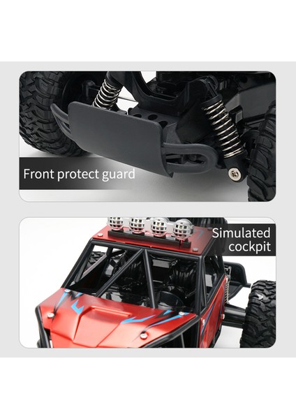 Off-Road Kamyon Rc Araba Uzaktan Kumanda Araba 1/14 2.4 Ghz 4WD Rtr Oyuncak Çocuklar Çocuklar Için (Yurt Dışından)