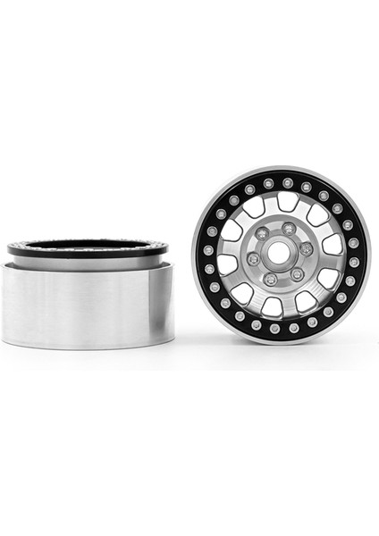 Alüminyum Alaşım Jant Beadlock Tekerlek Jantları Hub 4 Adet Yedek 1/10 Trx4 Eksenel SCX10 90046 SCX10 Iıı AXI03007 AXI03003 Rc Araba (Yurt Dışından)