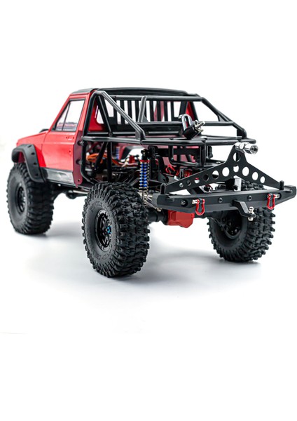 Ön Tampon Arka Tampon Setleri Rc Paletli Tampon LED Işıkları ile Alüminyum Alaşımlı Tampon ile Uyumlu 1/10 Traxxas Trx-4 Trx4 Eksenel SCX10 90046 90047 Rc Araba (Yurt Dışından)