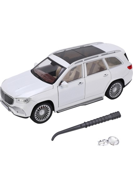 1/24 Model Arabalar Alaşımlı Döküm Suv Model Araç Oyuncakları Ses ve Işık ile Çocuklar Için Oyuncak Koleksiyonubeyaz (Yurt Dışından)