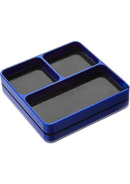 Evrensel Metal Uzaktan Kumanda Araba Sabitleme Aracı Vida Tutucu Tepsi Plaka ile Manyetik Ped Değiştirme Için Hsp Redcat Traxx Arrma Hpı Eksenel 1/8 1/10 Uzaktan Kumanda Araba Tekne(Mavi) (Yurt Dışından)