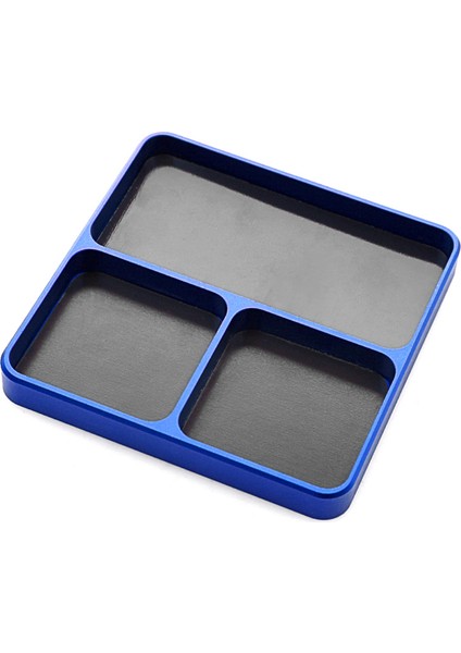 Evrensel Metal Uzaktan Kumanda Araba Sabitleme Aracı Vida Tutucu Tepsi Plaka ile Manyetik Ped Değiştirme Için Hsp Redcat Traxx Arrma Hpı Eksenel 1/8 1/10 Uzaktan Kumanda Araba Tekne(Mavi) (Yurt Dışından)