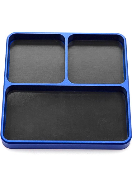 Evrensel Metal Uzaktan Kumanda Araba Sabitleme Aracı Vida Tutucu Tepsi Plaka ile Manyetik Ped Değiştirme Için Hsp Redcat Traxx Arrma Hpı Eksenel 1/8 1/10 Uzaktan Kumanda Araba Tekne(Mavi) (Yurt Dışından)