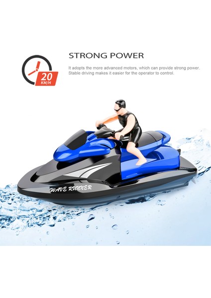809 Rc Motorlu Tekne Rc Tekne Yüksek Hızlı Uzaktan Kumanda Tekne Havuzları Göller 2.4 Ghz Su Geçirmez Oyuncak Çocuklar Için Erkek ve Kız (Yurt Dışından)