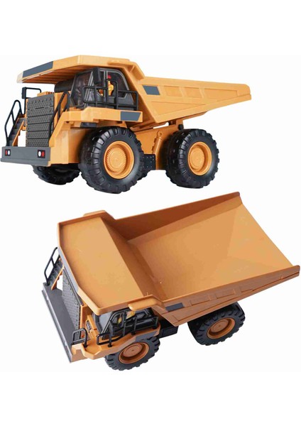 Rc Damperli Kamyon 1/24 2.4 Ghz 9ch Rc Inşaat Kamyonu Mühendislik Araçları Eğitici Oyuncaklar Çocuklar Için Hafif Müzik ile (Yurt Dışından)