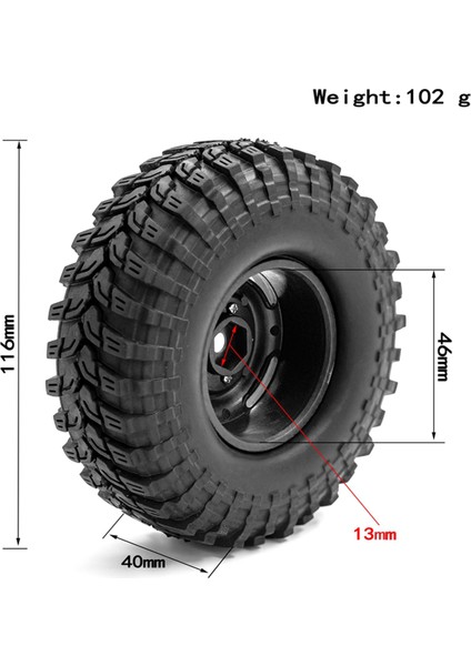 Araba Lastikleri Tekerlek Jantları Için Yedek 1/10 Traxxas Trx-4 Eksenel SCX10 90046 90047 CC10 Rc Araba (Yurt Dışından)