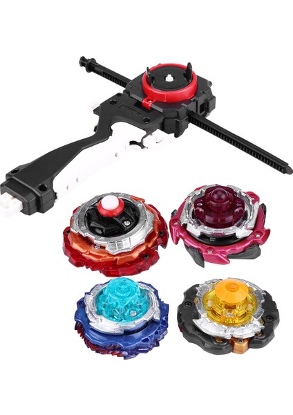 4'ü 1 Arada Patlama Seti Oyuncakları Arena Metal Füzyon Dövüş Jiroskopu Fırlatıcılı Dönen Top Dreidel Oyuncak (Yurt Dışından)
