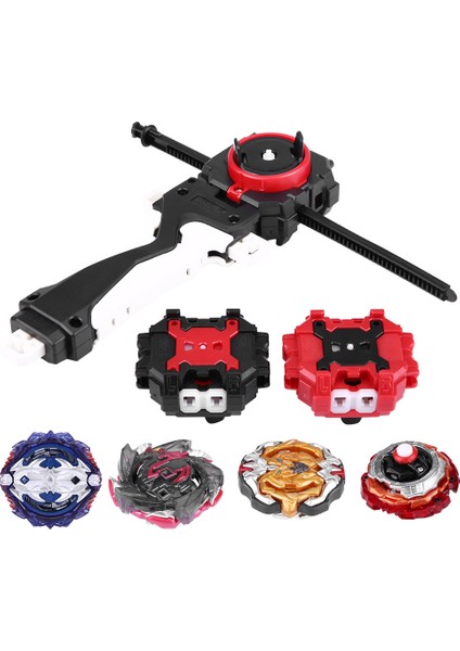 4'ü 1 Arada Patlama Seti Oyuncakları Arena Metal Füzyon Dövüş Jiroskopu Fırlatıcılı Dönen Top Dreidel Oyuncak (Yurt Dışından)
