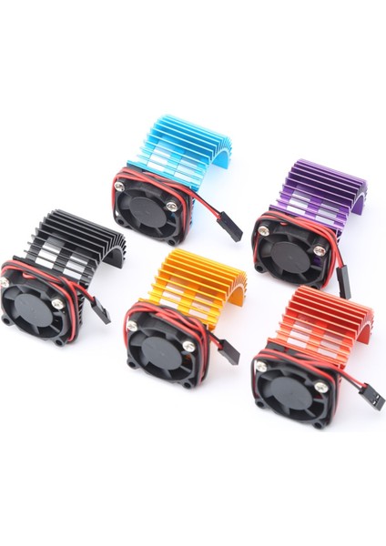 3650 Motor Isı Emici ve Soğutma Fanı Siyah Set Değiştirme Için 1/10 Hsp Uzaktan Kumanda Araba 540 550 3660 Motor Parçaları (Yurt Dışından)
