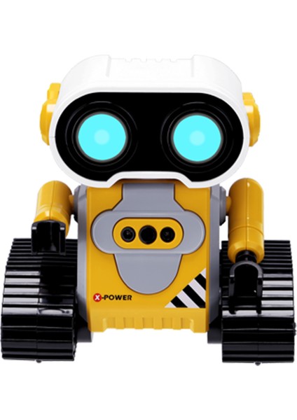 Robot Oyuncaklar, 2.4 Ghz Hareket Algılama Şarj Edilebilir Uzaktan Kumanda Robotlar ile Otomatik Gösteri, Müzik, LED Gözler, Doğum Günü Hediyesi Için Kız Erkek (Sarı ve Gri) (Yurt Dışından)