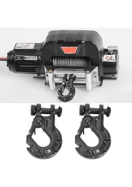 Uzaktan Kumanda Römork Kancası, 2 Adet Dalı Metal Vinç Kancası Römork Kancası Değiştirme 1/10 Trax4 Eksenel SCX10 90046 90047 RR10 Araba Modeli Aksesuarları (Yurt Dışından)