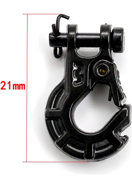 Uzaktan Kumanda Römork Kancası, 2 Adet Dalı Metal Vinç Kancası Römork Kancası Değiştirme 1/10 Trax4 Eksenel SCX10 90046 90047 RR10 Araba Modeli Aksesuarları (Yurt Dışından)