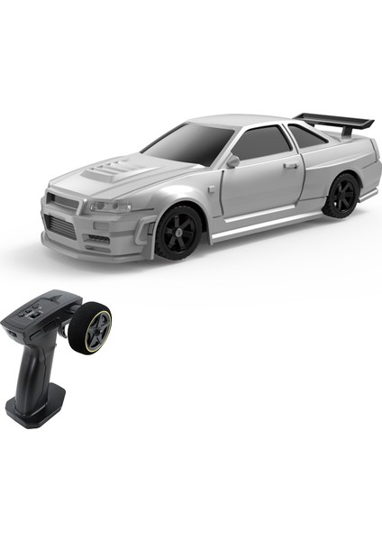 Uzaktan Kumanda Sürüklenme Araba 2.4 Ghz 1/43 Uzaktan Kumanda Araba 4WD Tam Orantılı Uzaktan Kumanda Simüle Aydınlatma ile Araba Yarışı Ileri Geri Sürüklenen, Sola Dönün, Sağa Dönün (Yurt Dışından)
