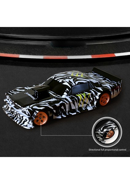 Uzaktan Kumanda Sürüklenme Araba 2.4 Ghz 1/43 Uzaktan Kumanda Araba 4WD Tam Orantılı Uzaktan Kumanda Simüle Aydınlatma ile Araba Yarışı Ileri Geri Sürüklenen, Sola Dönün, Sağa Dönün (Yurt Dışından)