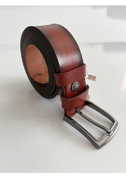 Düz Hakiki Deri Kemer