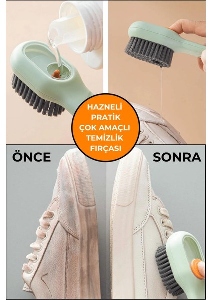 Çok Amaçlı Deterjan Hazneli Pratik El Temizlik Fırçası Ayakkabı Bot Temizleme Yıkama Fırçası modelleri