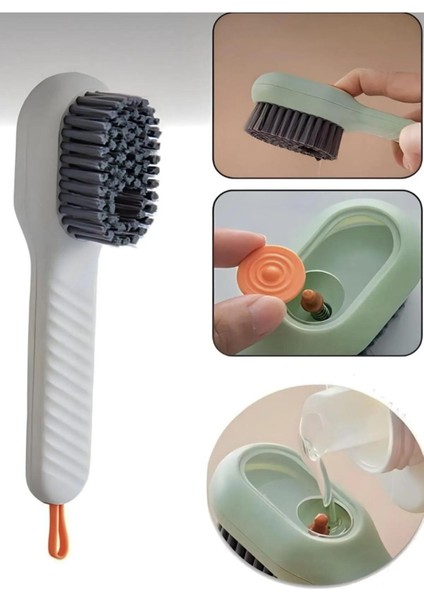 Çok Amaçlı Deterjan Hazneli Pratik El Temizlik Fırçası Ayakkabı Bot Temizleme Yıkama Fırçası indirimleri