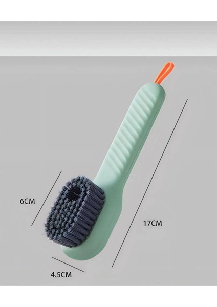 Çok Amaçlı Deterjan Hazneli Pratik El Temizlik Fırçası Ayakkabı Bot Temizleme Yıkama Fırçası