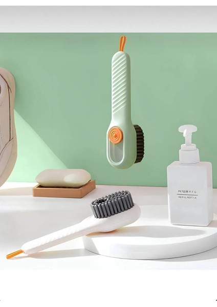 Çok Amaçlı Deterjan Hazneli Pratik El Temizlik Fırçası Ayakkabı Bot Temizleme Yıkama Fırçası