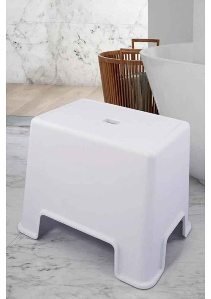 Plastik Çok Amaçlı Kaydırmaz Banyo Strong Tabure TM03
