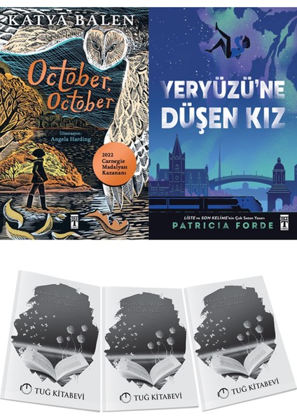 October, October ve Yeryüzüne Düşen Kız 2li Set + Hediyeli