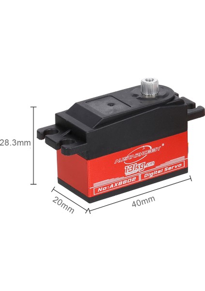 13KG Dijital Servo Rc Servo Yüksek Tork Metal Dişli Sıçrama Geçirmez Servo 1/10 1/8 Rc Araba Rc Tekne Rc Uçak Rc Helikopter Rc Modeli (Yurt Dışından)