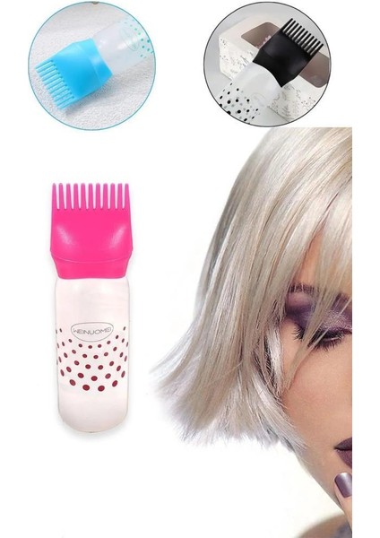 2 Adet Saç Boyama Şişesi Taraklı Saç Boyama Fırçası