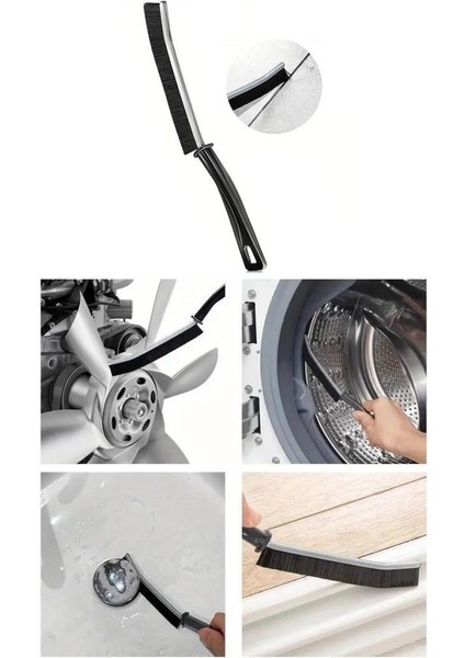 3 Adet 23 cm Derz Arası Banyo Mutfak Dar Alan Ince Temizlik Fırçası