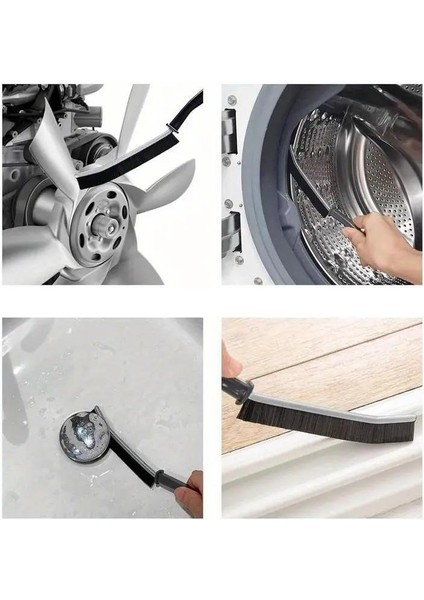 3 Adet 23 cm Derz Arası Banyo Mutfak Dar Alan Ince Temizlik Fırçası